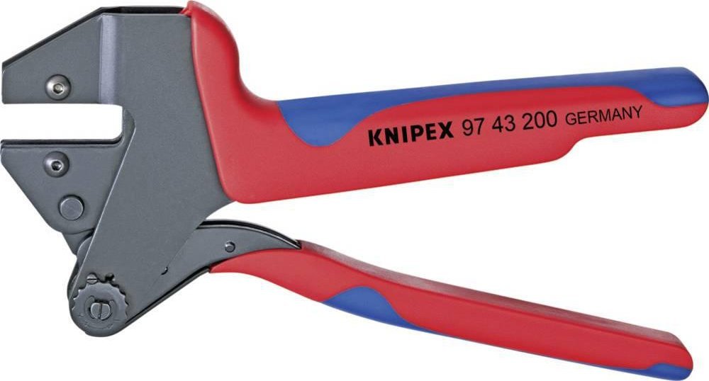 Knipex KNIPEX crimping system pliers 97 43 200, crimping pliers (red/blue, without crimping inserts, in a case)
