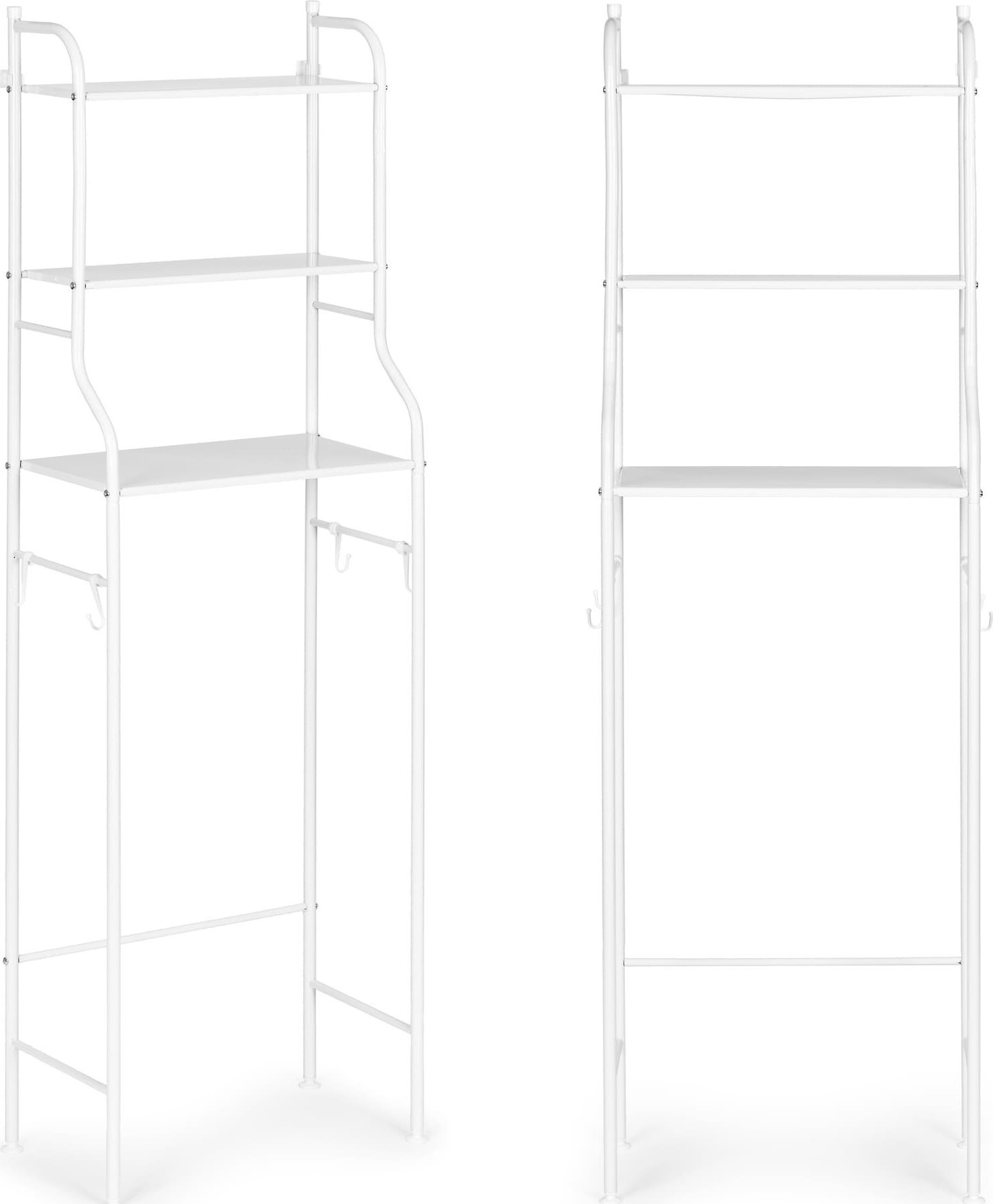 ModernHome Wysoki regał WC łazienkowy nad sedes 3 półki alumniowa konstrukcja