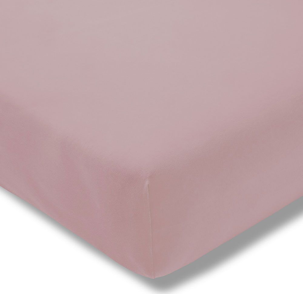 Estella Prześcieradło z gumką zwirnjersey 150x200 cm ROSA jersey