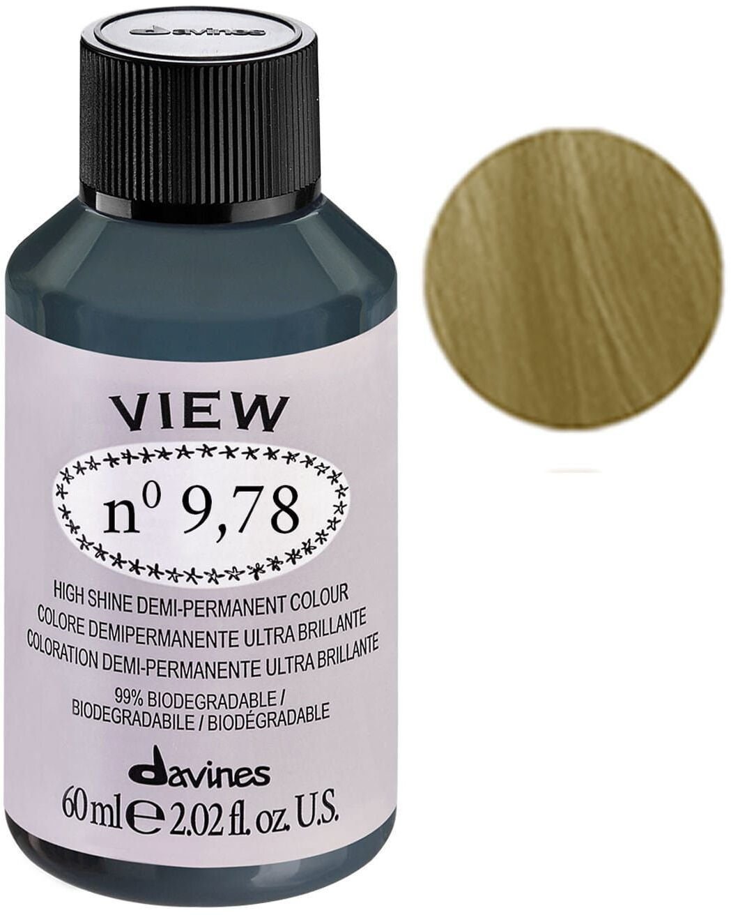 Davines, View, Demi-Permanent Hair Dye, 9.78 Gloss, 60 ml For Women