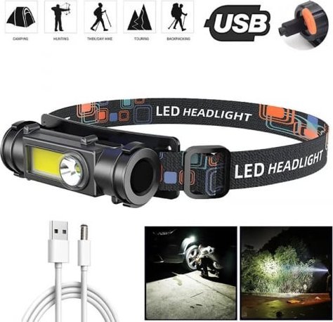 Latarka czołowa Latarka czołowa z magnesem