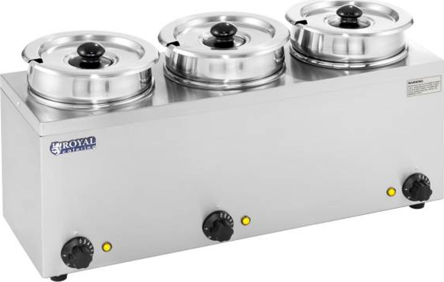 Royal Catering Bemar elektryczny podgrzewacz do zupy 450W 230V 3 x 3.8L Bemar elektryczny podgrzewacz do zupy 450W 230V 3 x 3.8L