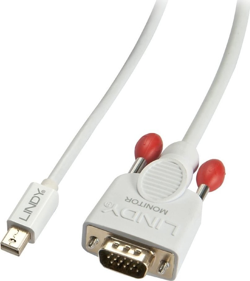 Kabel Lindy DisplayPort Mini - D-Sub (VGA) 2m biały (41967)