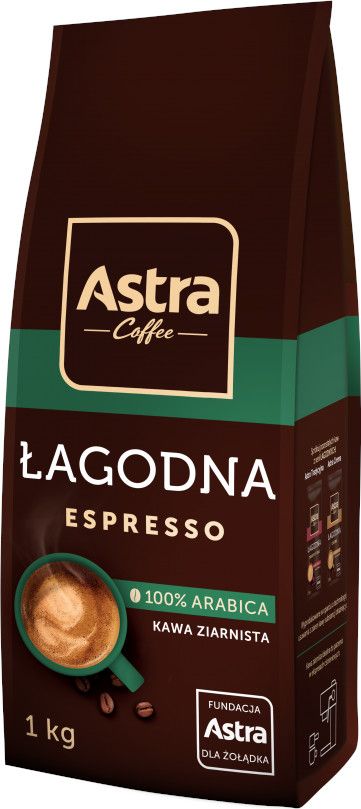 Kawa ziarnista Astra Łagodna Espresso 1 kg