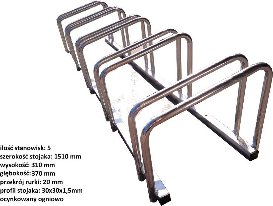 Unimet STOJAK NA ROWERY 5 MIEJSC, OCYNK OGNIOWY