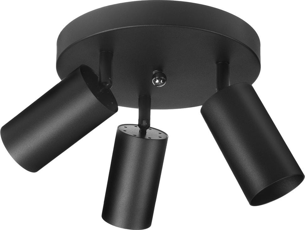 Lampa sufitowa Maclean, punktowa, ruchoma, aluminiowa, 3xGU10, 55x100mm, kolor czarny mat, MCE362 B