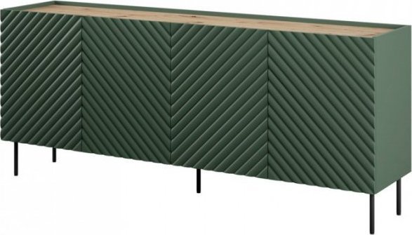 Cama Meble Komoda 4D2SZ ONDA 200x45xH85 zieleń