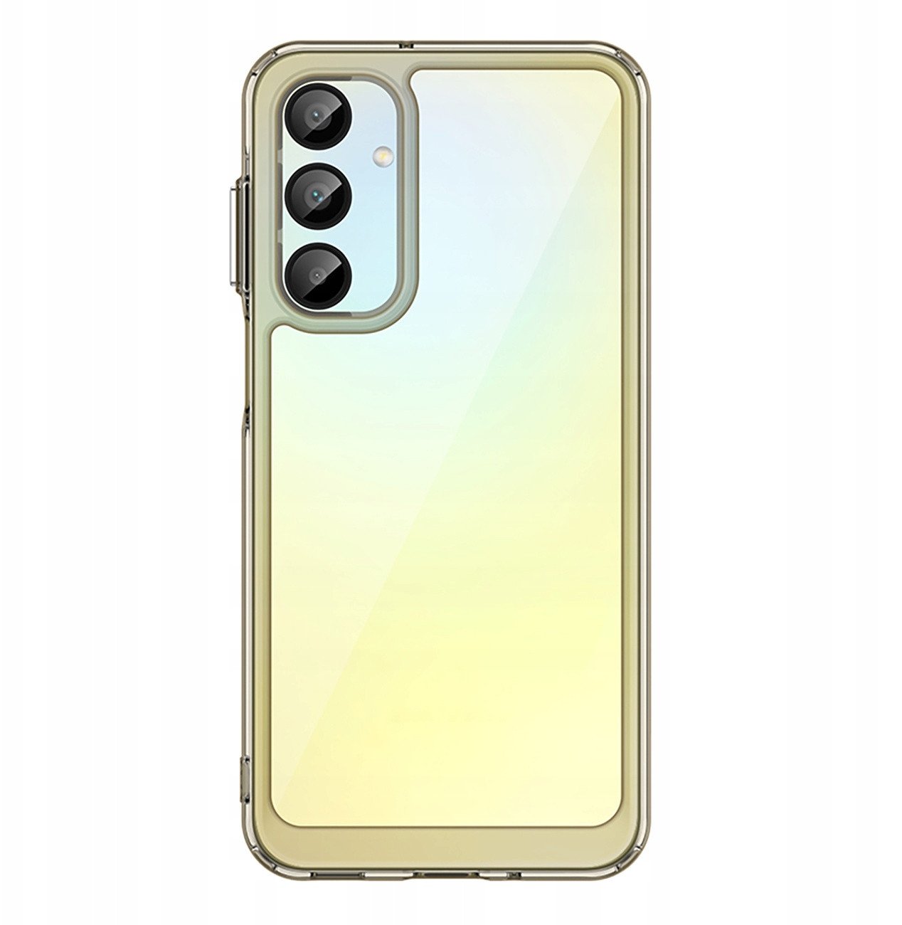 Etui silikonowe Outer Space Case z żelową ramką do Samsung Galaxy A16 / A16 5G - przezroczysto-czarne
