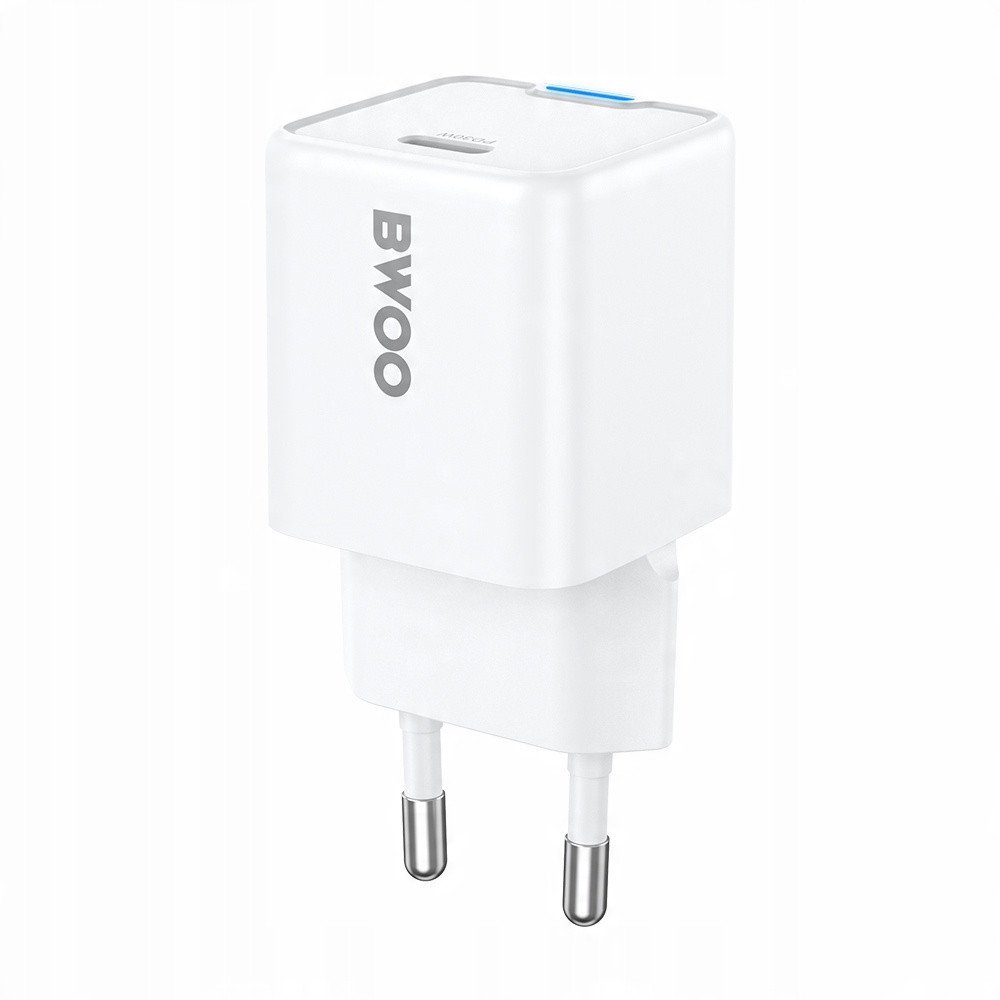 BWOO ładowarka sieciowa PD GaN USB-C 30W biała