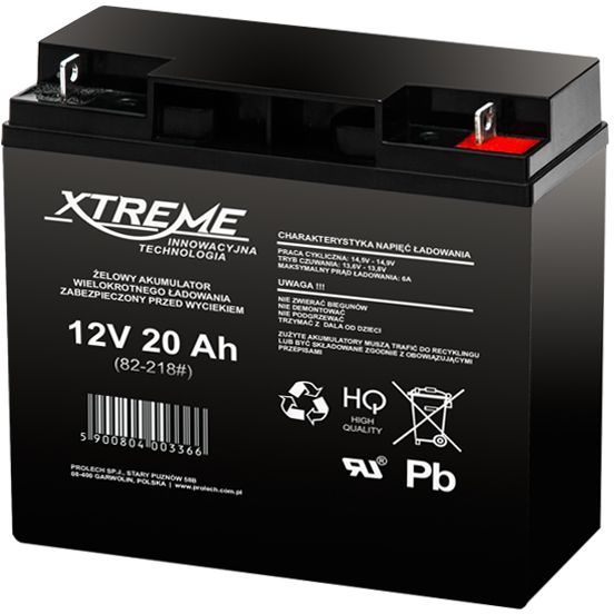 Xtreme Akumulator 12V/20Ah (82-218#)
