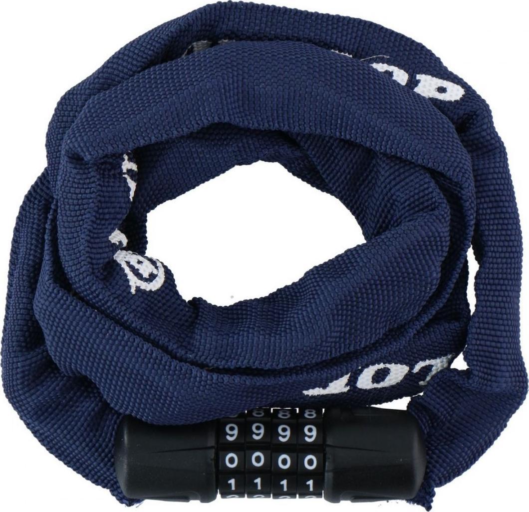 Dunlop Zapięcie rowerowe łańcuch na szyfr dł. 120 cm - granatowy