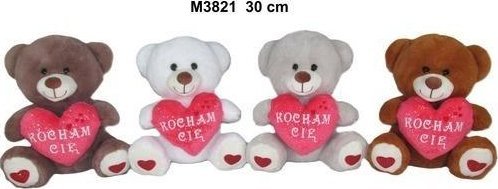 Miś z sercem 30cm MIX