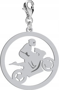 Radziszewska Srebrny Charms Ścigacz DEDYKACJA GRATIS