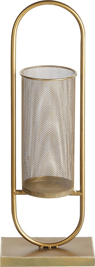 Beliani Świecznik metalowy 53 cm złoty BOHOL