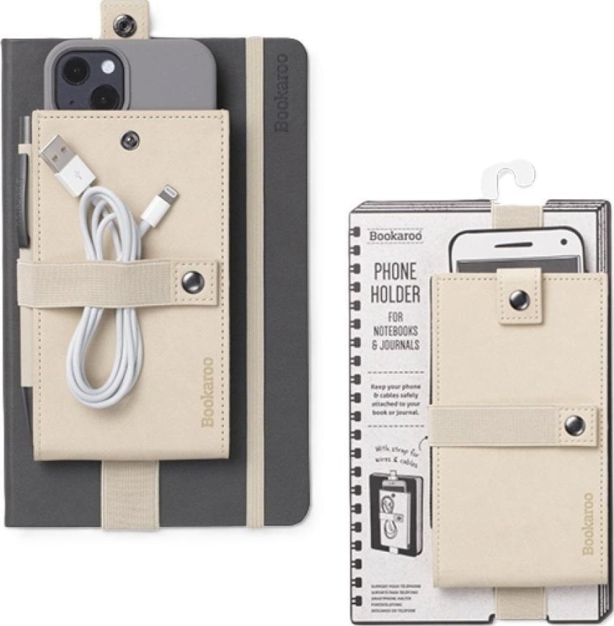 Bookaroo Phone Holder kremowy uchwyt na smartfon