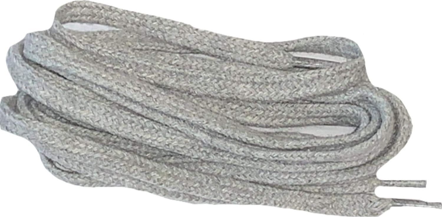 kufer-pasmanteria.pl Sznurowadła płaskie bawełniane 90 cm Szare
