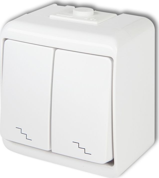 Karlik Junior Łącznik podwójny schodowy biały (WHE-7)