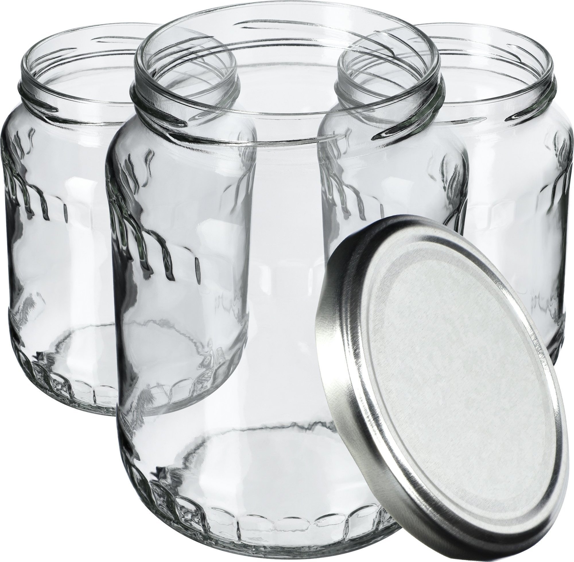 Kadax 24x Słoik Słoiki 720ml Przetwory Dżem Miód Ogórki