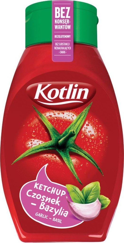 Kotlin Kotlin Ketchup czosnek-bazylia 450 g