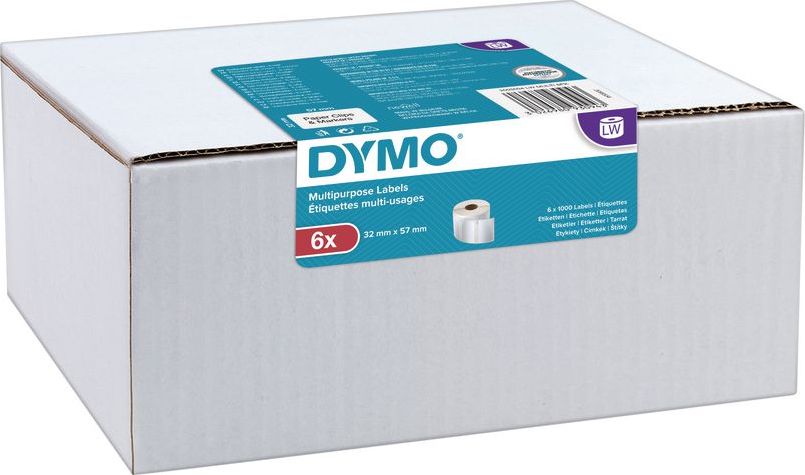 Dymo Dymo Universal Lables 32 x 57 mm white 6x 1000 pcs.