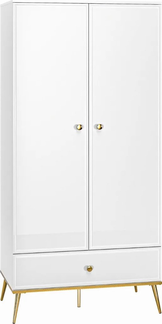 ML Meble Szafa GALENA 2D biały połysk ML MEBLE