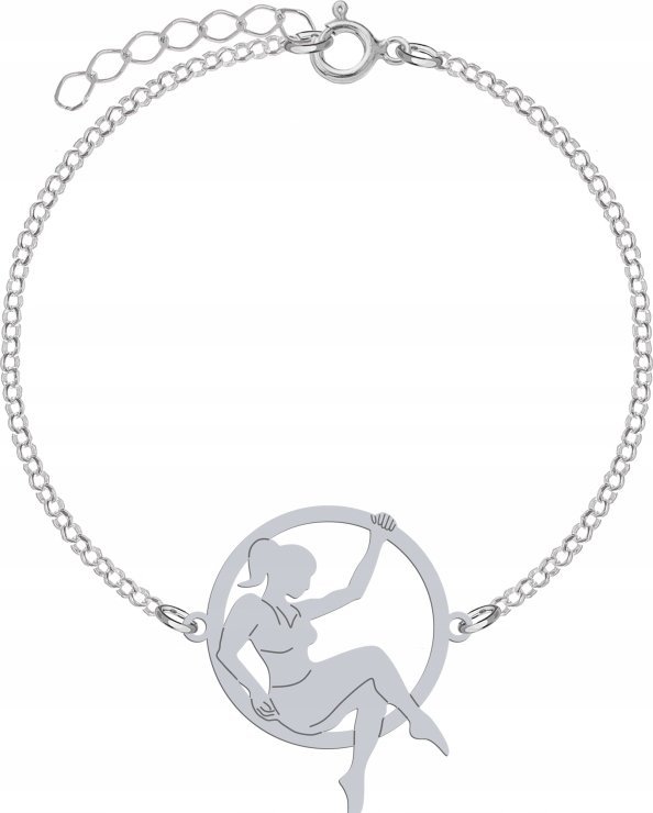 Radziszewska Jewellery Srebrna Bransoletka Aerial Hoop GRAWER GRATIS