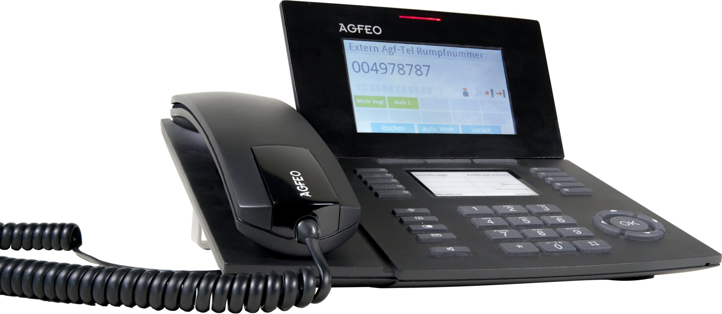 Telefon Agfeo AGFEO Systemtelefon ST56 IP SENSORfon schwarz