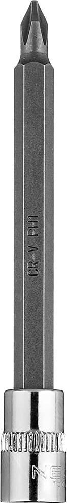 Neo Końcówka wkrętakowa PH1 na nasadce 1/4", długa, 87 mm