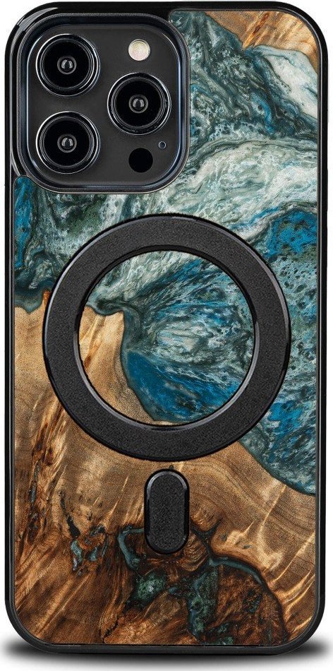 BeWood Etui Bewood Unique na iPhone 14 Pro Max - Planets - Ziemia z MagSafe