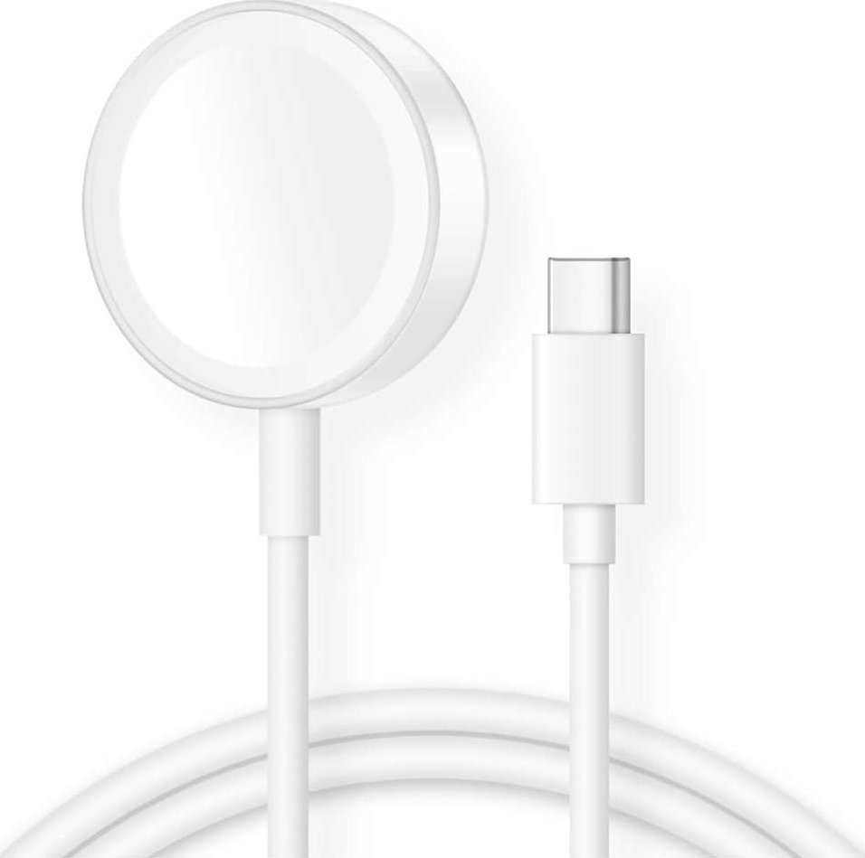 Ładowarka Alogy Kabel ładowarka indukcyjna QI magnetyczna Alogy do Apple Watch USB-C typ C 100cm 1M Biała