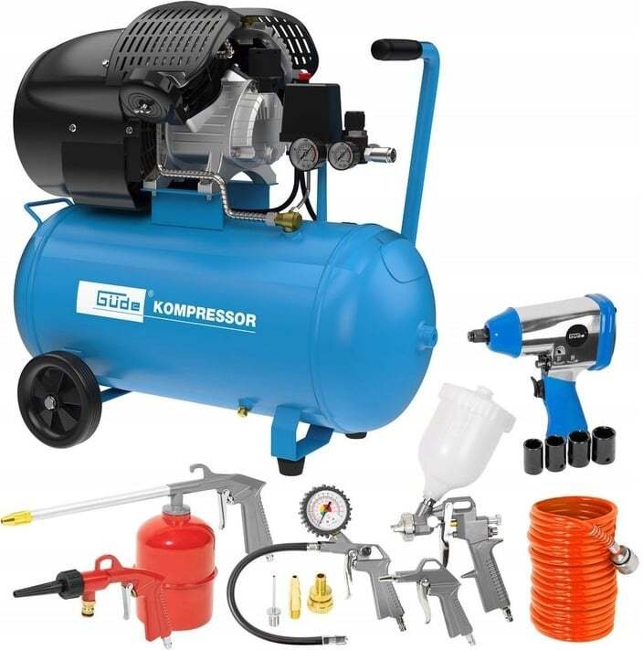 Sprężarka Gude Kompresor olejowy 405/10/50 50l 10 bar dwutłokowy sprężarka