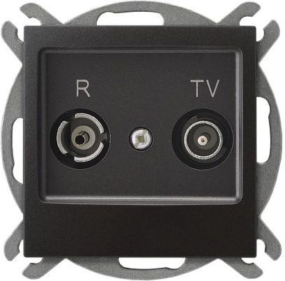 Ospel Gniazdo antenowe Impresja RTV końcowe antracyt (GPA-YK/m/50)