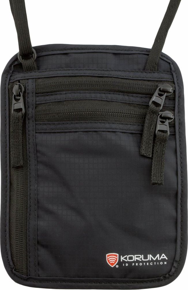 KORUMA Paszportówka na szyję z ochroną RFID - Koruma (KUK-121BL) Uniwersalny