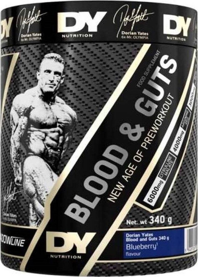 DORIAN YATES Blood and Guts Pre-Workout 380 g o smaku borówkowym