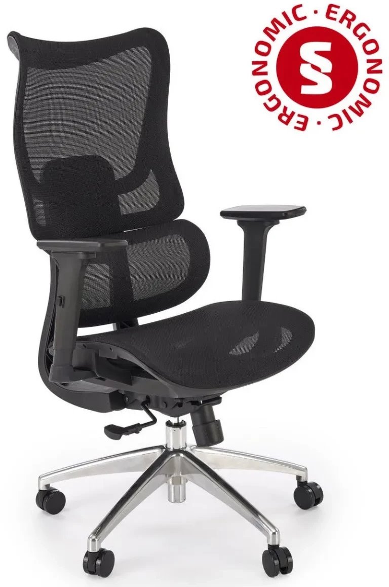 Fotel biurowy CASPER czarny HALMAR