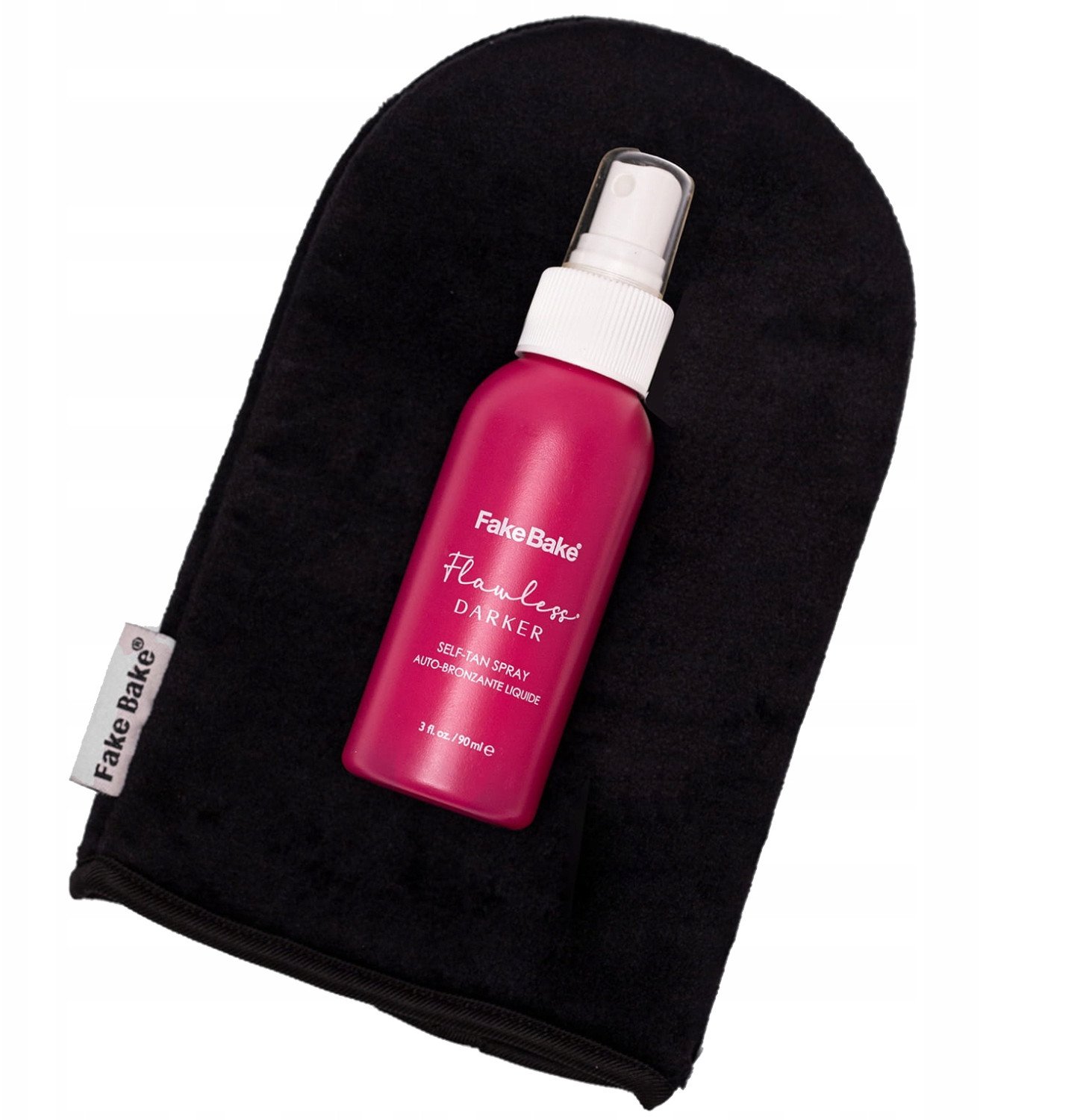 Fake Bake Travel Tan Go Flawless Darker samoopalacz w płynie + Rękawica