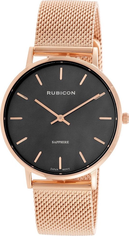 Zegarek Rubicon Zegarek damski Rubicon RBN060 różowe złoto
