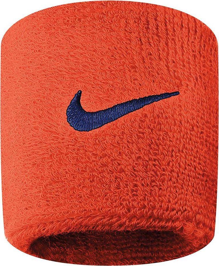 Nike Frotki na rękę Swoosh Wristbands pomarańczowe N0001565804OS 2 szt.
