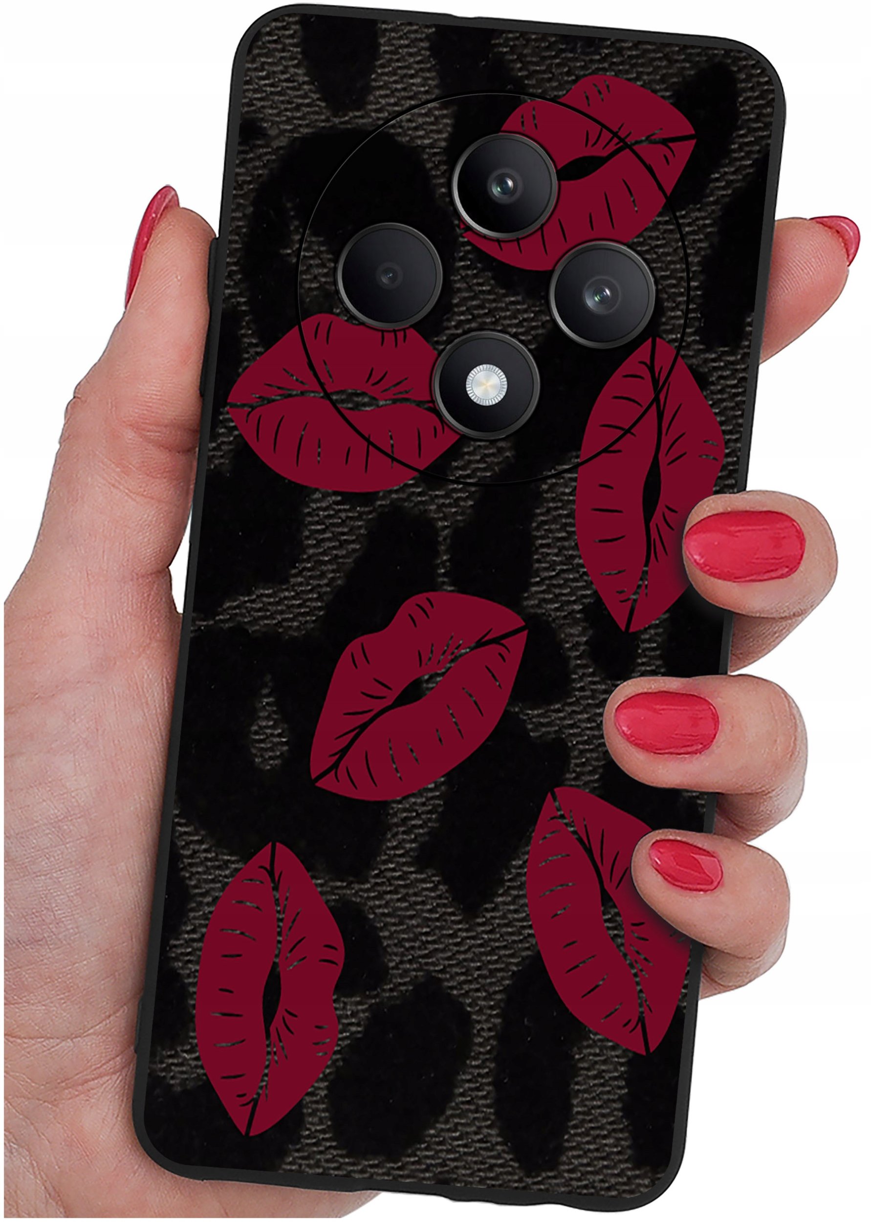 Etui do Oppo Reno 12 F 5G | 12 FS 5G WZORY |SILIKONOWE MATT CASE + SZKŁO 9H