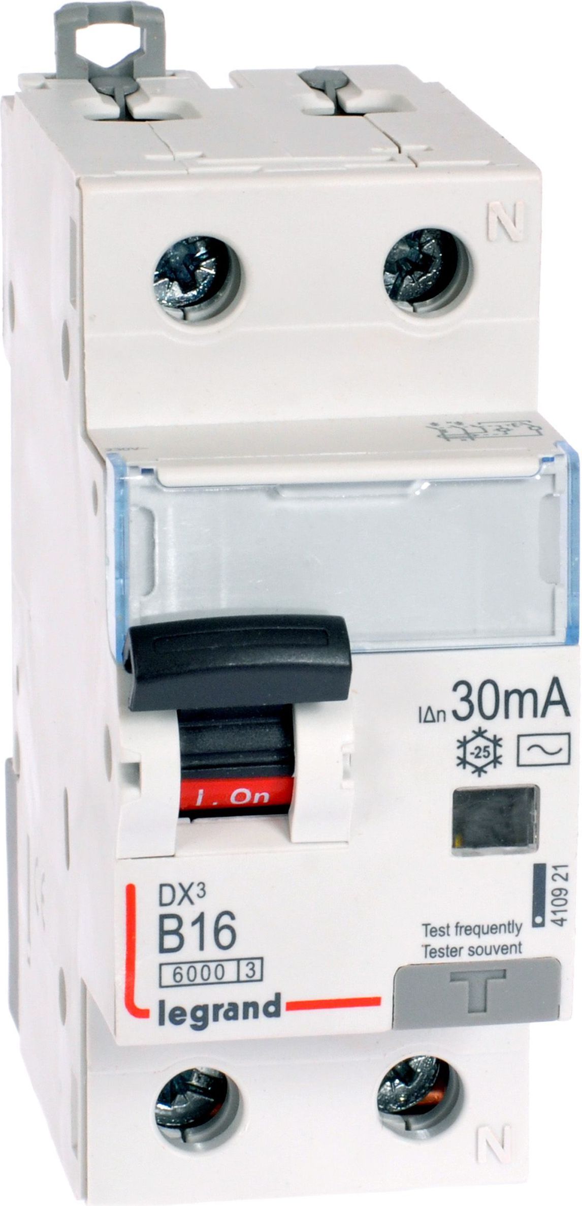 Legrand Wyłącznik różnicowo-nadprądowy 2P 16A B 0,03A typ AC P312 - 410921