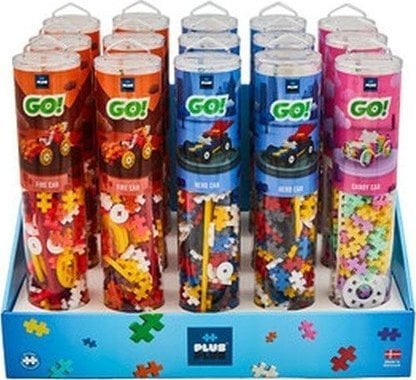 Plus Plus PLUS-PLUS DISPLAY TUBY COLOR CARS MIX - 15 TUB