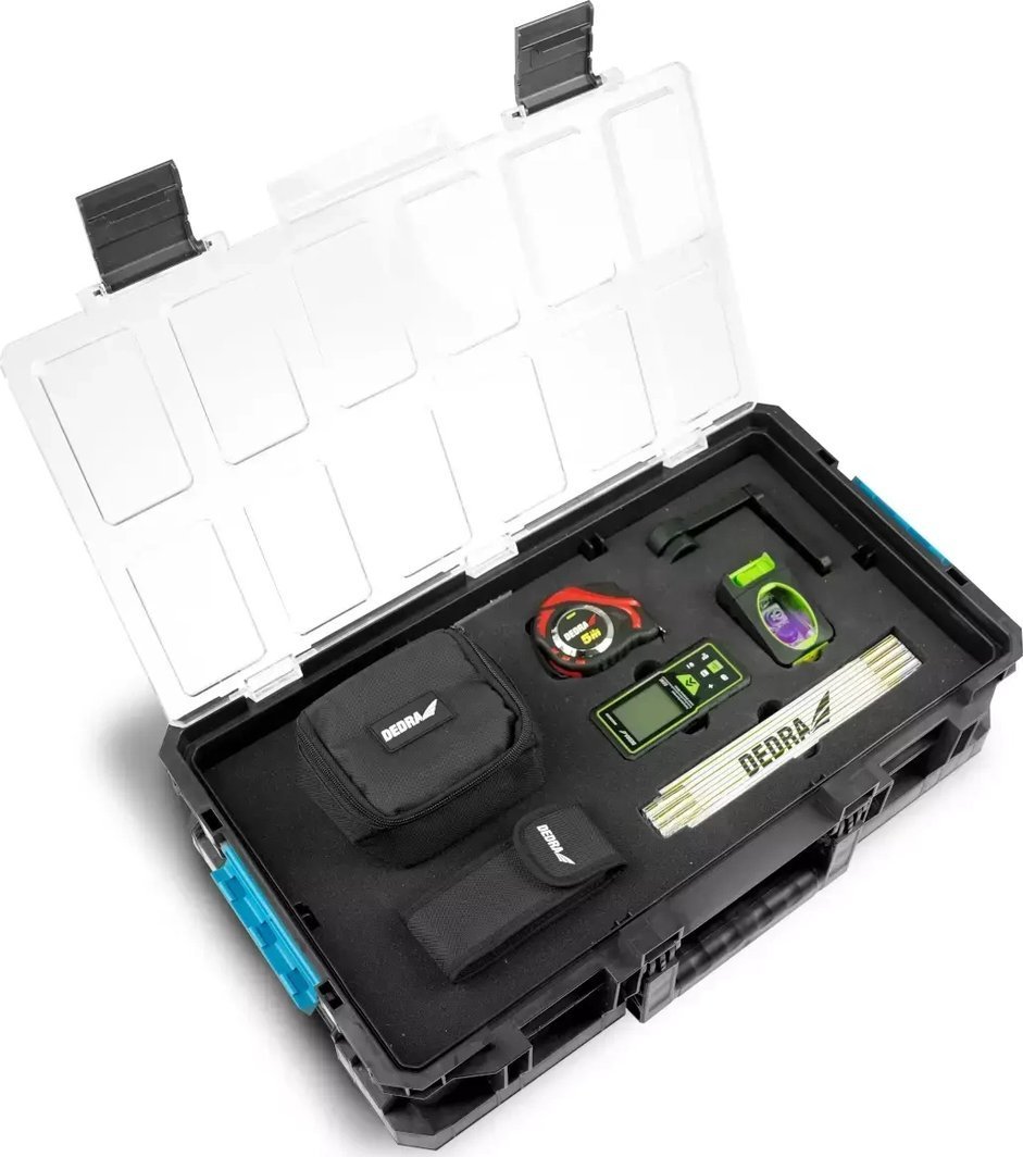 Dedra Zestaw pomiarowy z poziomicą laserową w walizce SAS