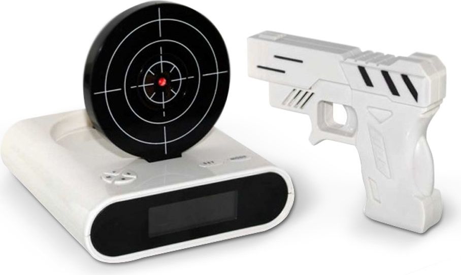 Gadget Factory Budzik snajpera - Biały