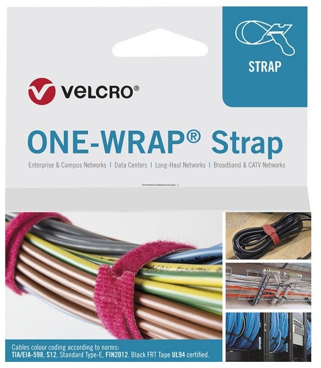 Taśma VELCRO One Wrap 13 mm x 200 mm, 25 sztuk, fioletowa