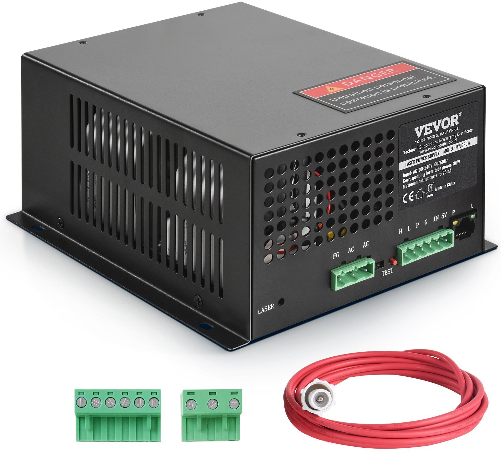 Zasilacz CO2 do Tub Laserowych 80W do Grawerek i Cutterów