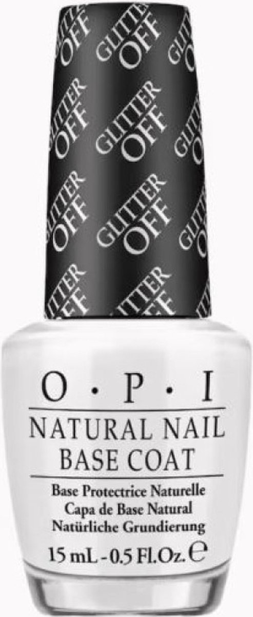 OPI Opi, Natural Nail Base Coat, Glitter Off, Nail Strengthening Lacquer, NT B01, 15 ml For Women