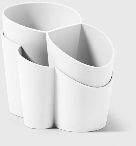 GOCCIOLO Pojemnik na sztućce biały