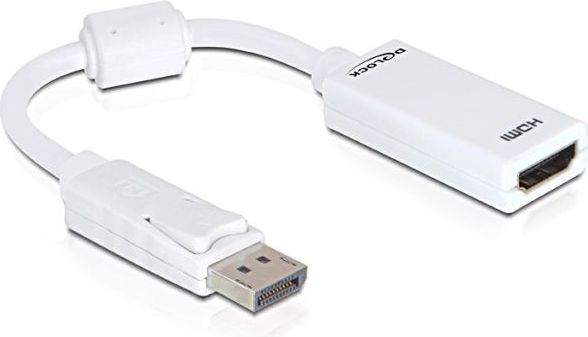 Adapter AV Delock DisplayPort - HDMI biały (61767)