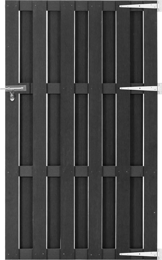 vidaXL vidaXL Bramka ogrodowa, WPC, 100 x 180 cm, szara