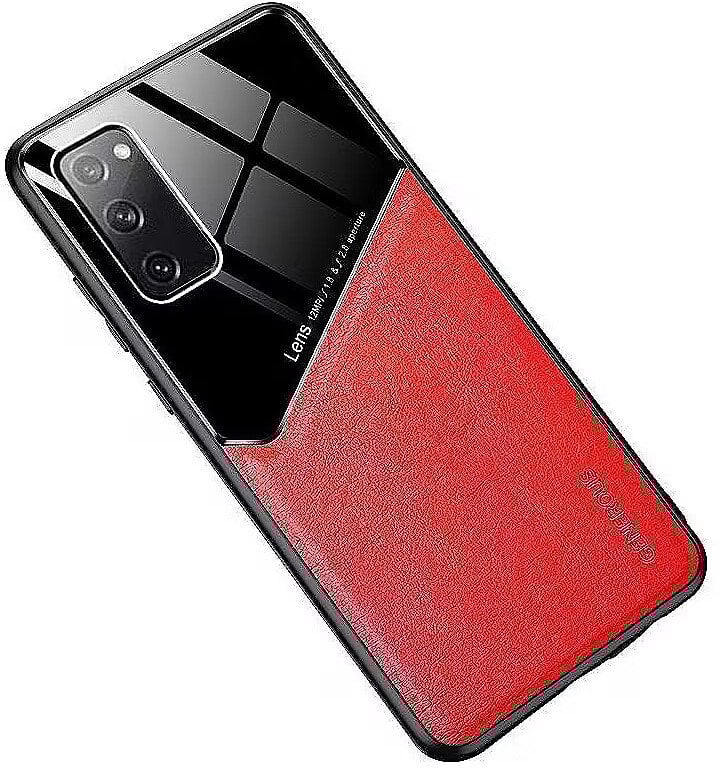 Mocco Lens Leather Back Case for Apple Iphone 12 Mini Red
